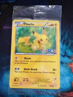 Pokemon TCG Pikachu - Toys R Us Promo Card Holo Rare - 26/83 - Sealed - Image 1
