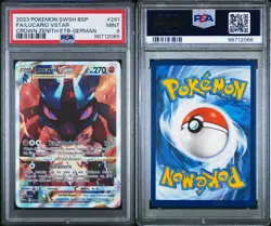2023 Pokemon Lucario VSTAR Crown Zenith ETB Promo PSA 9 MINT German SWSH291 - Image 1