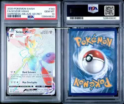 2020 POKEMON SWORD & SHIELD DARKNESS ABLAZE SECRET FULL ART/SCIZOR VMAX PSA 10 - Image 1