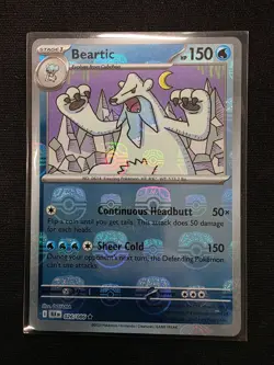 Beartic 026/086 NM – Master Ball Holo – 2025 TCG Pokemon Black Bolt English - Image 1