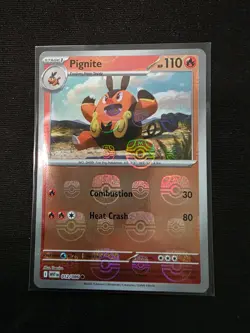 Pignite 012/086 NM – Master Ball Holo – 2025 TCG Pokemon White Flare English - Image 1