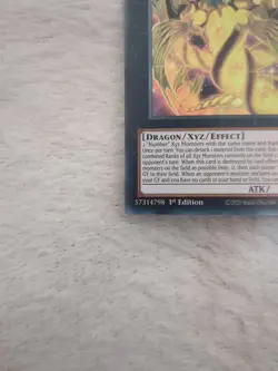 Yugioh Number 100: Numeron Dragon RA01-EN039 Ultra Rare 1st Edition - Image 4