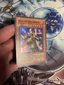 (108) Yugioh! Kycoo the Ghost Destroyer LON-062 Super Rare Unlimited MP - Image 2