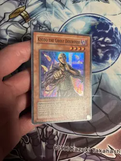 (108) Yugioh! Kycoo the Ghost Destroyer LON-062 Super Rare Unlimited MP - Image 3