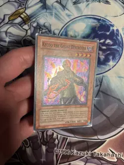 (108) Yugioh! Kycoo the Ghost Destroyer LON-062 Super Rare Unlimited MP - Image 4