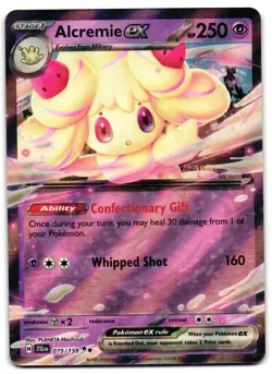 Alcremie ex 075/159 - Journey Together Double Rare Pokemon TCG - M/LP Card - Image 1
