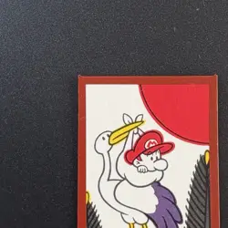 Mini Mario Super Mario Bros HANAFUDA JAPAN playing CARD Nintendo Red M422 - Image 2