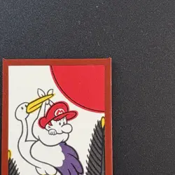 Mini Mario Super Mario Bros HANAFUDA JAPAN playing CARD Nintendo Red M422 - Image 3