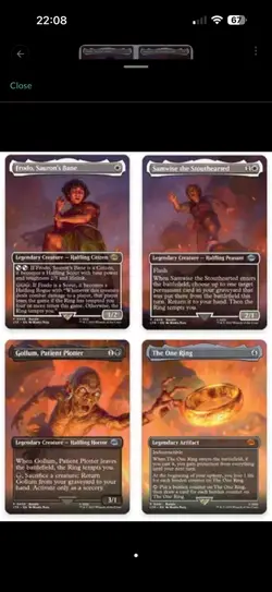 Mount Doom Scene [Set of 4] Universes Beyond: The Lord of the Rings - Image 1