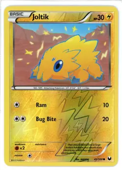 Joltik Reverse Holo 41/108 Dark Explorers Pokemon Card - Image 1