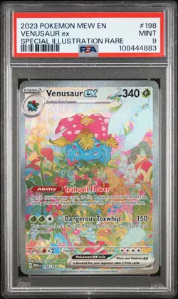PSA 9 Venusaur EX 198/165 - Special Illustration Rare 151 Pokemon TCG - MINT - Image 1