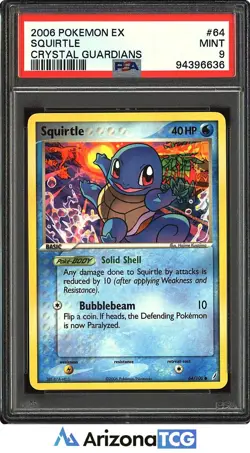 Pokemon 2006 Squirtle 64/100 Crystal Guardians PSA 9 - Image 1