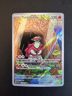 Pokemon TCG Turtonator 146/142 Illustration Rare Stellar Crown Card NM - Image 1