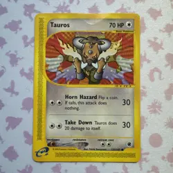 Tauros 133/165 Expedition Base Set Pokemon Trading Card Game Vintage Regular NM - Image 1