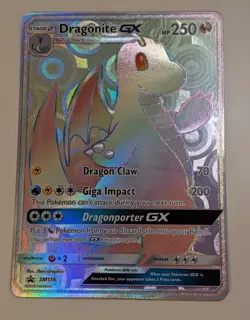 Dragonite GX Jumbo SM156 Black Star Promo Rainbow Rare Pokemon Card - Image 3