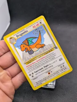 Dragonite No.5 WOTC Black Star Promo Pokemon Card LP EXCELLENT - Image 2