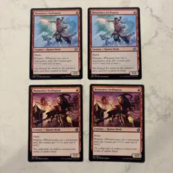 Magic the Gathering MTG Monastery Swiftspear Play Set Of 4 Cards - Image 1