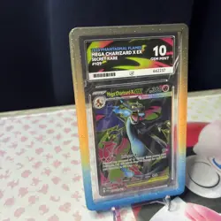 Pokemon TCG Mega Charizard X Ex SR 109/094 ACE 10 PERFECT SUBGRADES Gem Mint - Image 2