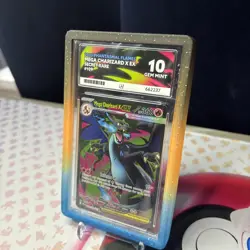 Pokemon TCG Mega Charizard X Ex SR 109/094 ACE 10 PERFECT SUBGRADES Gem Mint - Image 3