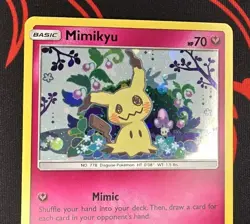 Mimikyu SM163 Holo Pokemon Sun & Moon Team Up Black Star Blister Promo Card - Image 3