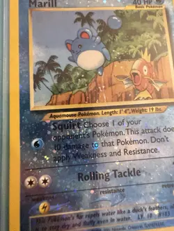 Pokemon TCG Marill 11/18 Southern Islands Promo Reverse Holo Basic 40 HP - Image 2