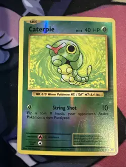 Pokemon TCG XY Evolutions LP Reverse Holo Caterpie 3/108 - Image 1