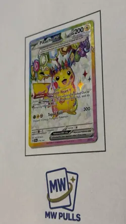 Pokemon Pikachu EX 219/191 Sv08: Surging Sparks Ultra Rare Full Art Holo TCG - Image 3