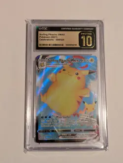 2021 Pokemon Surfing Pikachu VMAX 009/025 CGC Pristine 10 - Image 1