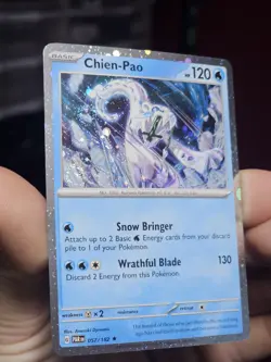 Chien-Pao 057/182 Cosmos Holo -Knockout Exclusive - Pokemon TCG Double Swirl!! - Image 1