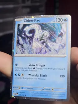 Chien-Pao 057/182 Cosmos Holo -Knockout Exclusive - Pokemon TCG Double Swirl!! - Image 2