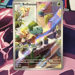 Bulbasaur 143/142 Illustration Rare Stellar Crown Pokemon Near Mint - Image 1