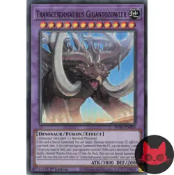 Yugioh Transcendosaurus Gigantozowler WISU-EN003 Super Rare 1st Edition NM - Image 1