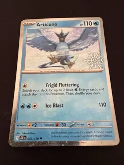 Articuno Snowflake Stamped Holo PROMO- POKEMON CARD JOURNEY TOGETHER 032/159 NEW - Image 1