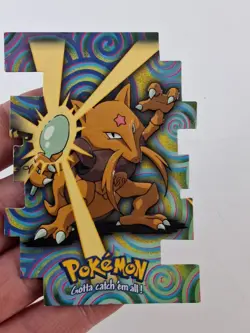 1998 Topps Pokemon EV 8 of 12 #64 Kadabra Die-Cut Card - Image 2