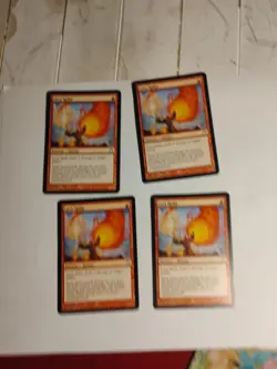 4 X Lava Spike Champions of Kamigawa Light Play MTG Magic the Gathering - Image 1