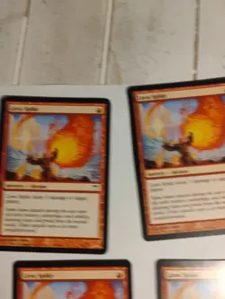 4 X Lava Spike Champions of Kamigawa Light Play MTG Magic the Gathering - Image 2