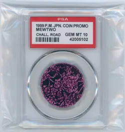 Pokemon PSA 10 Mewtwo Coin Challenge Road Promo Japanese 1999 - Image 1