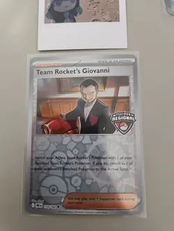 Pokemon Team Rockets Giovanni 174/182 Regional Championship Promo Master Set NM - Image 1