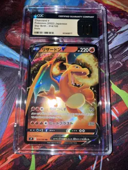 2022 Pokemon Charizard V 014/100 RR Holo Japanese Star Birth CGC 10 Pristine - Image 4
