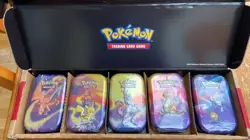 Pokemon TCG Kanto Power Mini Tin 5 Pack Bundle Amazon Exclusive New & Sealed - Image 1