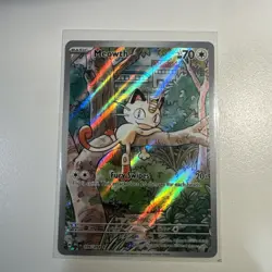 Pokemon TCG Meowth 106/094 Phantasmal Flames Full Art Illustration Rare NM/MINT - Image 1