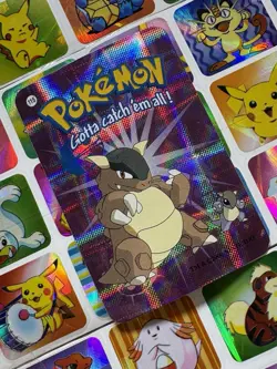 Pokemon 151 Vintage Pocket Monsters Vending HOLO Prism Sticker 2000 Nintendo - Image 3