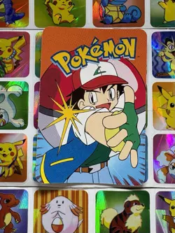Pokemon 151 Vintage Pocket Monsters Vending HOLO Prism Sticker 2000 Nintendo - Image 5