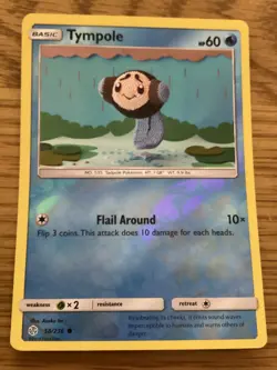 Tympole Pokemon Card 58/236 Reverse Holo- Used Sun & Moon/Cosmic Eclipse Set - Image 1