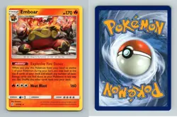 Emboar #33/236 Sun & Moon Cosmic Eclipse Rare Pokemon 2019 TCG Card - Image 1