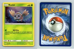 Rowlet #18/236 Sun & Moon Cosmic Eclipse Common Pokemon 2019 TCG Card - Image 1