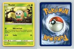 Rowlet #17/236 Sun & Moon Cosmic Eclipse Common Pokemon 2019 TCG Card - Image 1