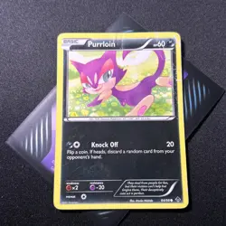 Purrloin - Black & White: Emerging Powers (64/98) - HP/Damaged - Pokemon Card - Image 1