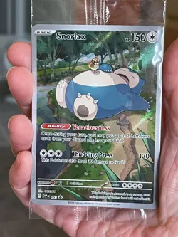 POKEMON SNORLAX SVP051 PROMO BLACK STAR HOLOFOIL SEALED NM CARD - Image 1
