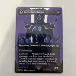 MTG Cecil, Dark Knight (Borderless) (380) | NM | Final Fantasy {FIN} - Image 1